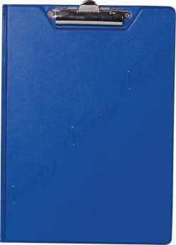 Кліпборд-папка, А4, PVC, темно-синій