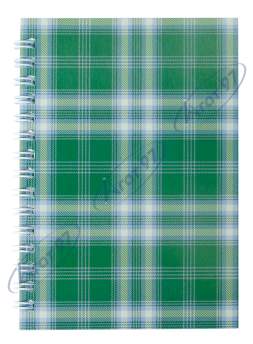 Зошит для нотаток SHOTLANDKA, А6, 48 арк., клітинка, картонна обкладинка, зелений