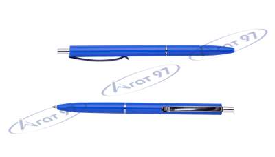 Ручка кульк.автом. COLOR, L2U, 1 мм, син.корпус, сині чорнила