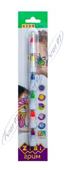 Олівці для гриму обличчя та тіла, 6 кольорів неон,  KIDS Line