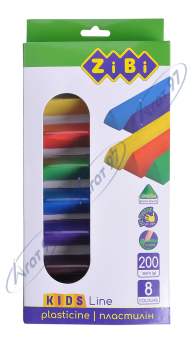 Пластилін 8 кольорів, 200 г, KIDS Line
