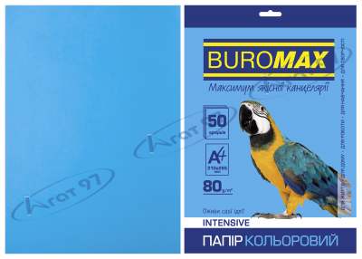Бумага цветная INTENSIVE, св.-синяя, 50 л., А4, 80 г/м²