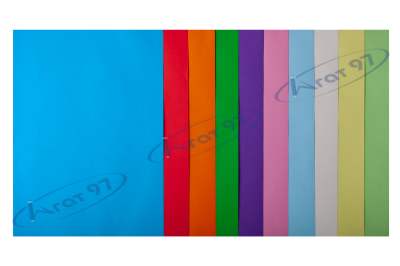 Набор цветной бумаги PASTEL+INTENSIVE, 10 цв., 50 л., А4, 80 г/м²