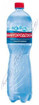 Вода минеральная газированная  Миргородская, 1,5 л,