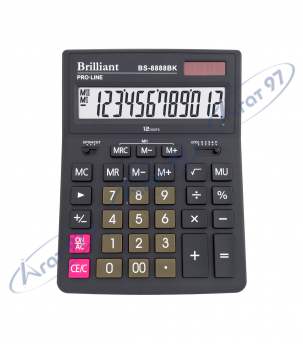 Калькулятор Brilliant BS-8888BK, 12 разрядов