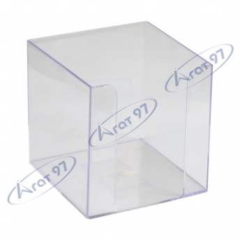 Куб для бумаг 90x90x90 мм, прозрачный