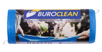 Пакети для сміття  35л/30 шт, сині, 500х600мм, 8мкм BuroClean EuroStandart