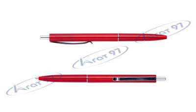 Ручка шарик.автомат.COLOR, L2U, 1 мм, красный корпус, синие чернила