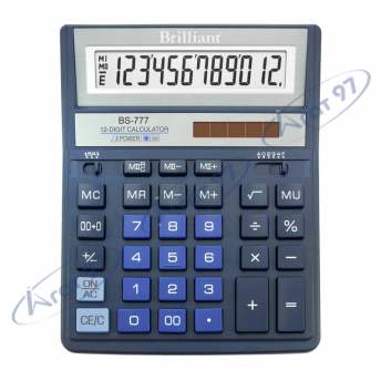 Калькулятор Brilliant BS-777ВL, 12 розр., синій