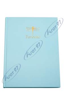 Книга канцелярська FAVOURITE, PASTEL, А4, 96 арк., клітинка, офсет, тверда ламінована обкладинка, блакитна