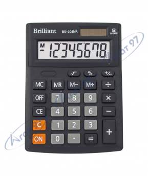 Калькулятор Brilliant BS-208NR, 8 разрядов