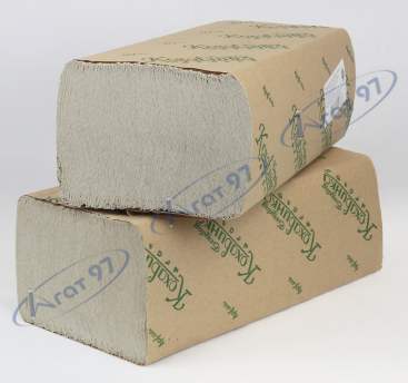 Полотенца бумажные макулатурные Z-образные , 23х22 см, 200 листов, серый КОХАВИНКА
