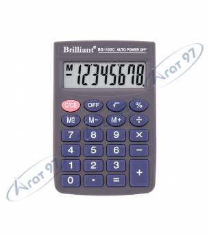 Калькулятор кишеньковий Brilliant BS-100C, 8 розрядів