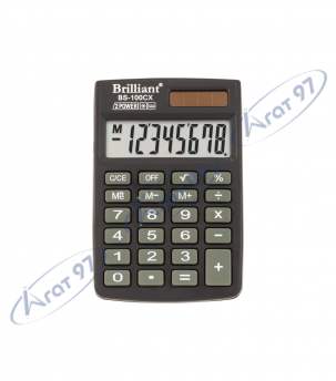 Калькулятор кишеньковий Brilliant BS-100CX, 8 розрядів