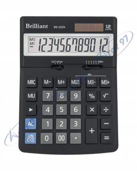 Калькулятор Brilliant BS-222N, 12 разрядов