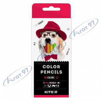 Карандаши цветные, 12 шт. Kite Dogs