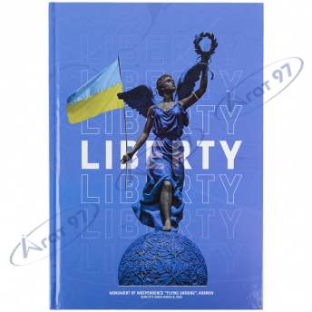 Книга записна А4 Liberty, 96арк., кліт., синя