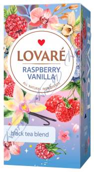 Чай чёрный 2г*24, пакет, "Raspberry vanilla", LOVARE