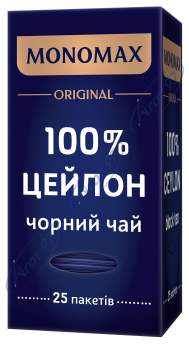 Чай чорний 2г*25, пакет, 100% CEYLON, МОNОМАХ