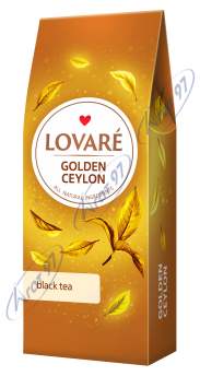 Чай чёрный 80г, лист, "Golden Ceylon", LOVARE