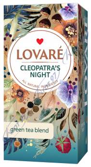 Чай зелёный 1.5г*24, пакет, "Cleopatra’s night", LOVARE