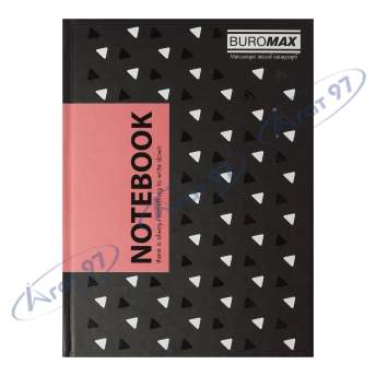Записна книжка INSOLITO, А5, 96 арк., клітинка, тверда картонна обкладинка, рожева