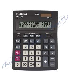 Калькулятор настольный Brilliant BS-116, 16 р