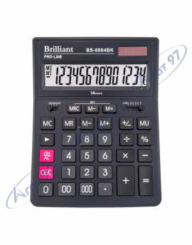 Калькулятор Brilliant BS-8884BK, 14 разрядов