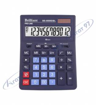 Калькулятор Brilliant BS-8888DBL, 12 розрядів