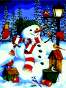 Картина по номерам "Веселый снеговик", 40*50, ART Line