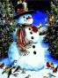 Картина по номерам "Снеговик в цилиндре", 40*50, ART Line