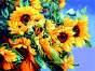 Картина по номерам "Крупный цветок подсолнухов", 40*50, ART Line