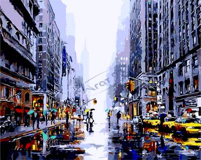 Картина по номерам "Нью-Йоркское такси", 40*50, ART Line