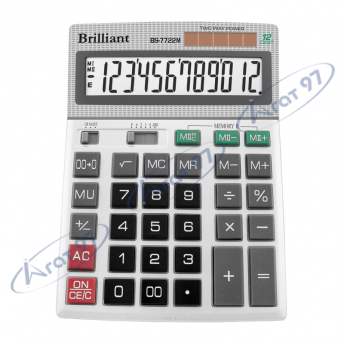  Калькулятор Brilliant BS-7722M, 12 розрядів