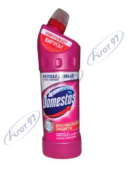 Чистящее средство для туалета "DOMESTOS", 1 литр, Розовый Шторм