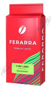 Кофе молотый 250г, вак.уп., CAFFE CUBA LIBRE, FERARRA