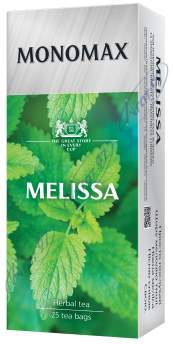 Чай зелений 1.5г*25, пакет, MELISSA, МОНОМАХ