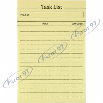 Блок паперу з клейким шаром Task list 100x150мм,100арк.