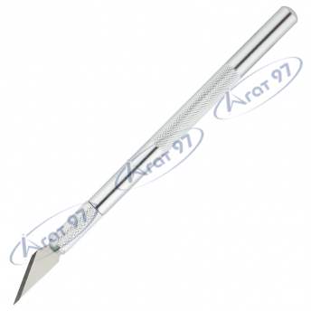 Нож макетный, металлический (Al) + 5 сменных лезвий