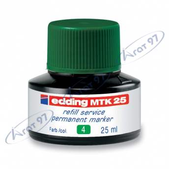 Чорнило для заправки Permanent e-T25 зелёные