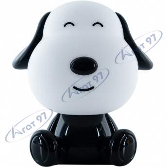Светильник-ночник LED с аккумулятором Doggy, черно-белый