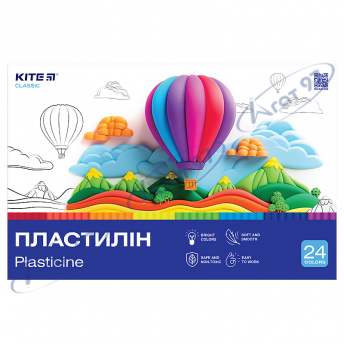 Пластилин, 24 цвета, 480 г. Kite Classic