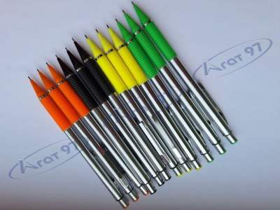 Олівець механічний, 0,5 мм, пластиковий корпус, колір корпусу асорті