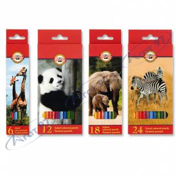 Цветные карандаши Zoo (18)
